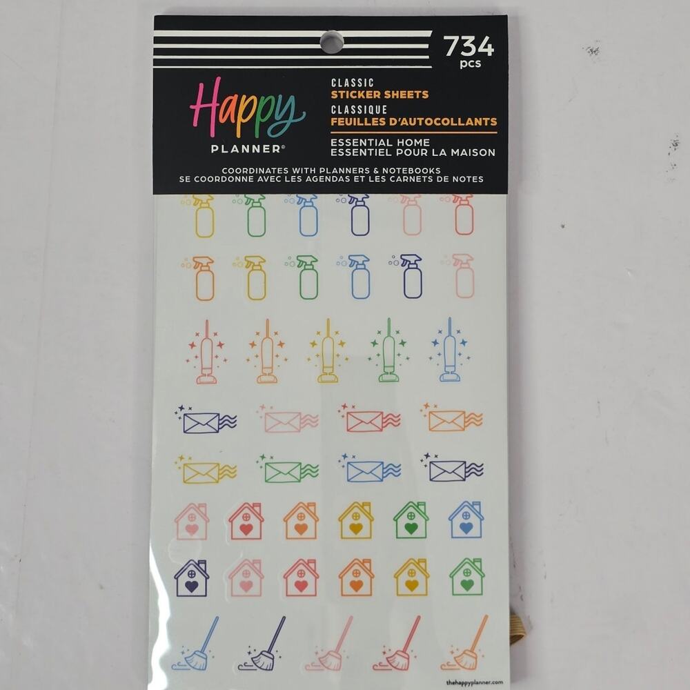 Happy Planner Essentials Home 734 Sticker Book